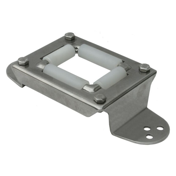 Schlauch-Wanddurchführung Edelstahl 50x37 mm